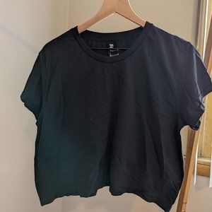 All In Motion Black Cropped Workout T-Shirt